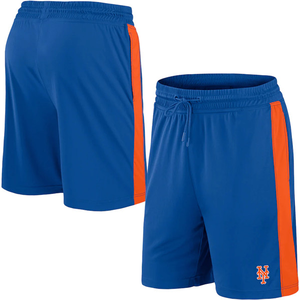 Men's New York Mets Blue Shorts - Click Image to Close